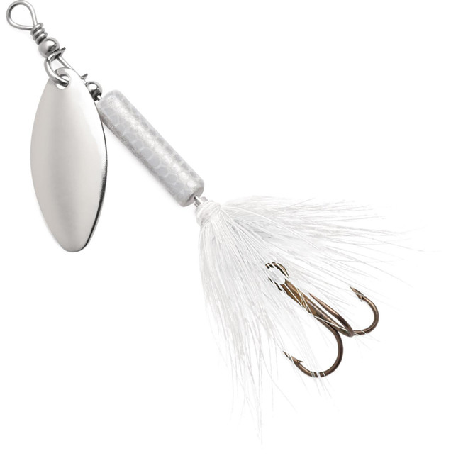 Blue Fox Whip Tail Deep Runner Spinner 1/8 oz. White