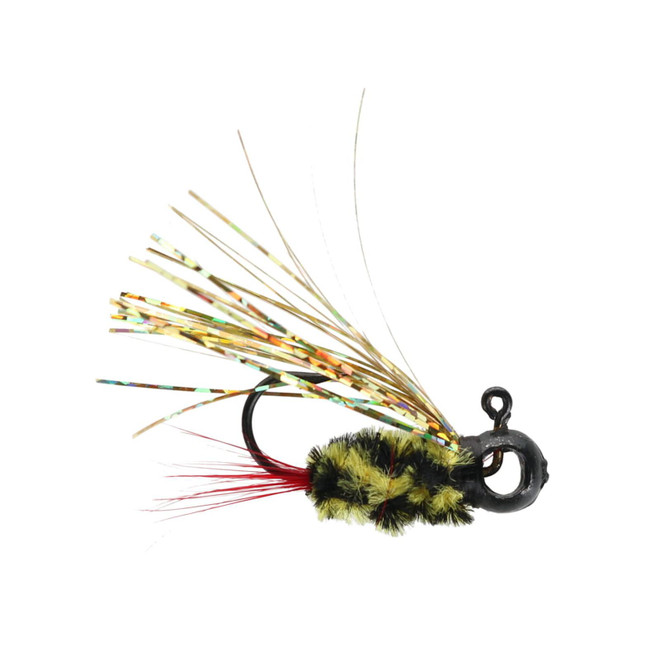 Leland's Lures Crappie Magnet Eye Hole Bream Boss Jig Bumblebee 1/32 oz.
