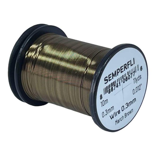 Semperfli Wire 0.3mm March Brown