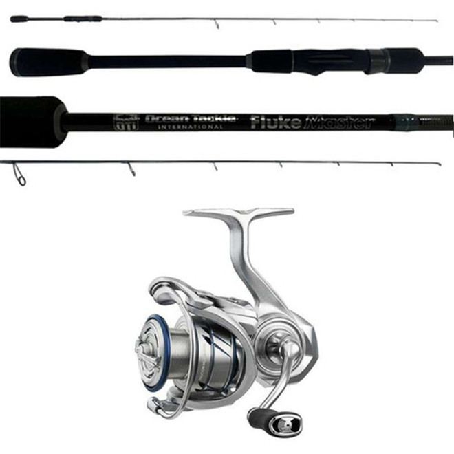 Daiwa Procyon MQ LT / Oti Fluke Master Combo 5'8" 1 Piece 36.8in Line Per Turn 22lb Max Drag