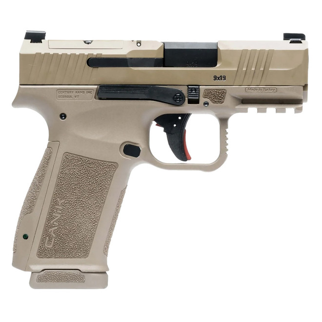 Canik Mete MC9L Sub-Compact 9mm Luger 17+1 Round 3.18" Black Steel Barrel FDE
