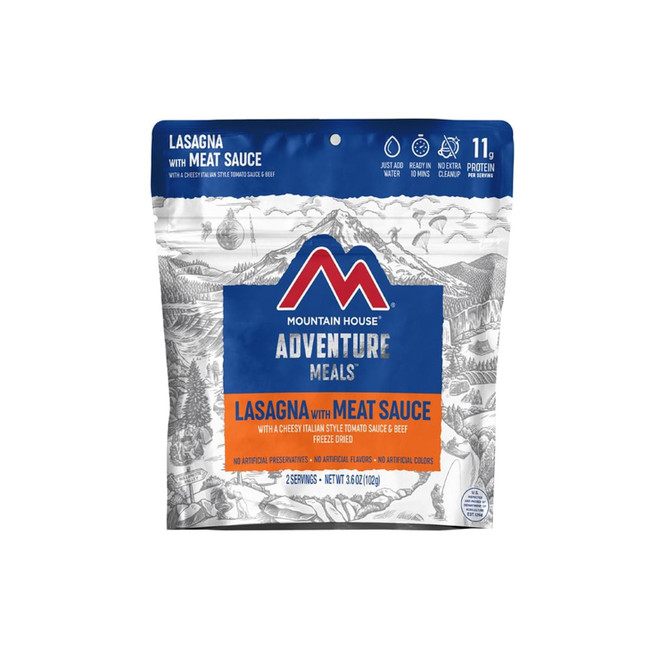 Mountain House Lasagna with Meat Sauce Freeze Dried Food 2 Serving