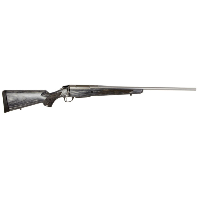 Tikka JRTXG315 T3x 243 Win 3+1 22.40" Barrel, Stainless Steel Metal Finish, Oiled Gray Laminate Stock