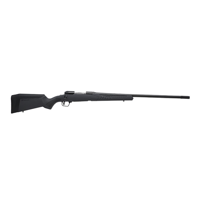 Savage Arms 57035 110 Long Range Hunter Full Size 7mm Rem 3+1 26" Matte Black Threaded Barrel, Matte Black Drilled & Tapped Carbon Steel Receiver, Adj AccuStock Matte Gray Synthetic Stock, Right Hand