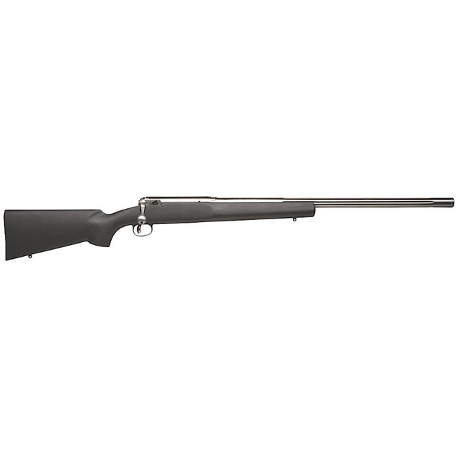 Savage Arms 18671 12 LRPV Full Size 6mm BR 1rd 26" Matte Heavy Fluted Barrel, Matte Stainless Steel Receiver w/Picatinny Rail, Matte Black HS Precision w/V-Block Synthetic Stock, Right Hand