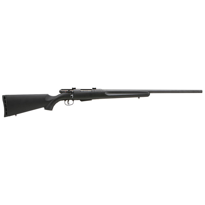 Savage Arms 19156 25 Walking Varminter Full Size 204 Ruger 4+1 22" Matte Black Heavy Barrel, Matte Black Carbon Steel Receiver Drilled & Tapped, Matte Black Fixed Varmint Synthetic Stock, Right Hand