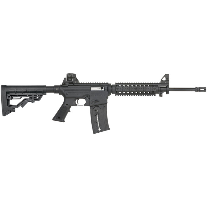 Mossberg 37209 715 Tactical Full Size 22 LR 25+1 16.25" Matte Blued Steel Barrel, Black Picatinny Rail Receiver, Black A2 Adjustable Synthetic Stock, Black Polymer Grip, Right Hand