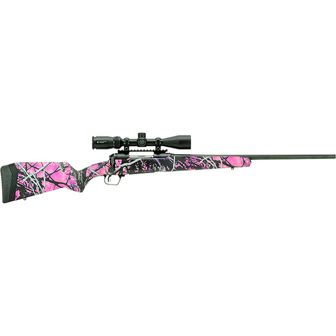 Savage Arms 57339 110 Apex Hunter XP 308 Win 4+1 20", Matte Black Metal, Muddy Girl Synthetic Stock, Vortex Crossfire II 3-9x40mm Scope