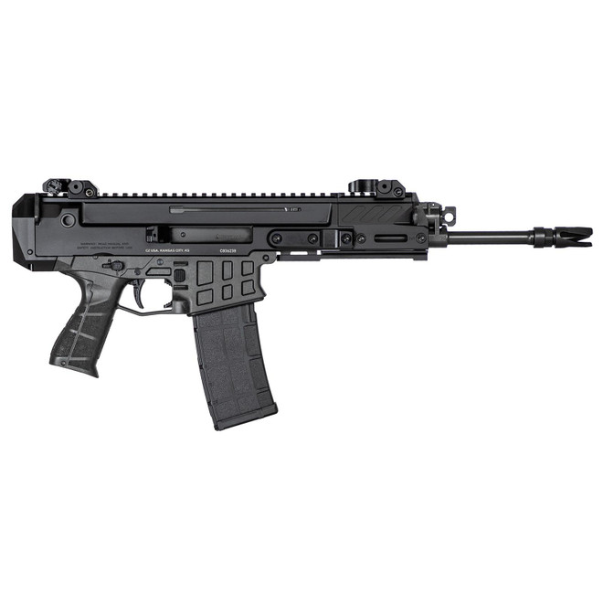 CZ-USA 91461 Bren 2 MS 7.62x39mm 30+1 11.14" Black Steel Barrel, Black Aluminum Receiver w/Picatinny Rail, Carbon Fiber/Polymer Frame, Black Stippled Grip, Right Hand