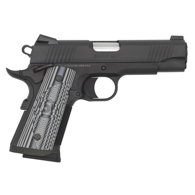 Colt Mfg O9840CCU 1911 Commander Combat Unit 45 ACP 4.25" 7+1 Black PVD Black PVD Stainless Steel Slide Checkered & Scalloped Gray G10 Grip