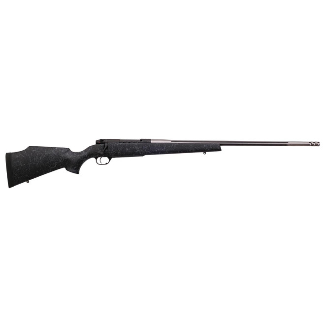 Weatherby MAM01N65CMR6B Mark V Accumark 6.5 Creedmoor 4+1 24" Barrel, Graphite Black Cerakote Metal Finish, Gray Webbed Black Fixed Monte Carlo Stock