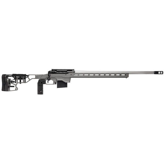 Savage Arms 57557 110 Elite Precision 6.5 Creedmoor 10+1 26" Matte Stainless, Matte Black Rec, Gray Cerakote Adjustable MDT ACC Aluminum Chassis Stock