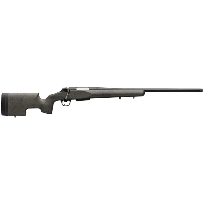 Winchester Guns 535732290 XPR SR 308 Win Caliber with 3+1 Capacity, 22" Threaded Barrel, Black Perma-Cote Metal Finish & Black Webbed Green Grayboe Renegade Long Range Stock Right Hand (Full Size)