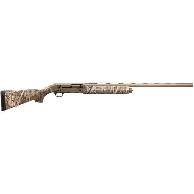 Browning 011428204 Silver Field 12 Gauge 3.5" 4+1 28" Barrel, Flat Dark Earth Cerakote Finish, Mossy Oak Shadow Grass Habitat Synthetic Stock