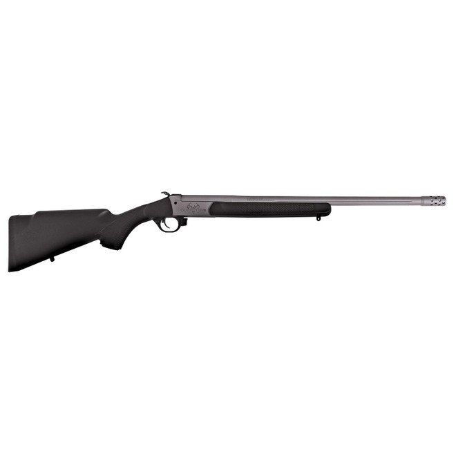Traditions CR451130T Outfitter G3 Full Size 450 Bushmaster 1rd 22" Stainless Cerakote Fluted Threaded Barrel, Drilled & Tapped Steel Receiver, Fixed Black Synthetic Stock, Right Hand