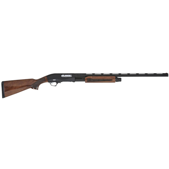 TriStar 23129 Cobra III Full Size 12 Gauge Pump 3" 5+1 28" Black Vent Rib Barrel, Black Steel Receiver, Fixed Walnut Stock, Beretta/Benelli Mobil Choke Tube, Right Hand