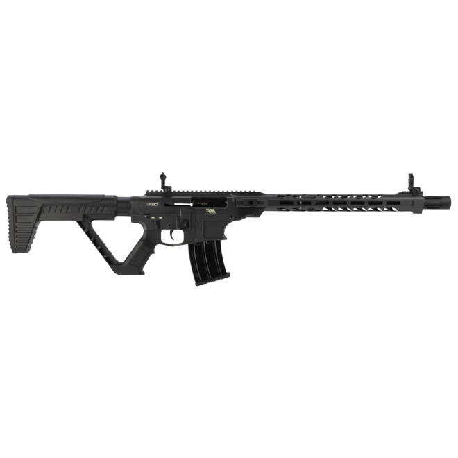 Rock Island VR80SMOKE VR80 12 Gauge 5+1 3" 20" Barrel, Exclusive Smoke Cerakote Finish, Aluminum Receiver, Model 4 Barrel Shroud, Synthetic Stock, Flip Up Front & Rear Sights