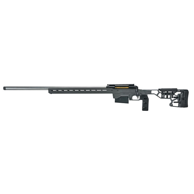 Savage Arms 57707 110 Elite Precision 300 PRC 5+1 30" Matte Stainless, Matte Black Rec, Gray Cerakote Adjustable MDT ACC Aluminum Chassis Stock, Left Hand (MB Not Included)
