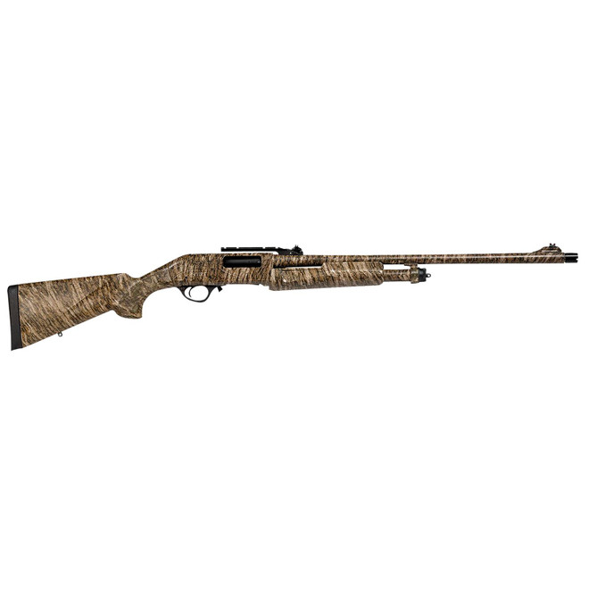 Escort HEFH1224TRBL Field Hunter Turkey Full Size 12 Gauge Pump 3" 4+1 24" Mossy Oak Bottomland Steel Barrel, Grooved Aluminum Receiver, Fixed Mossy Oak Bottomland Synthetic Stock, Right Hand