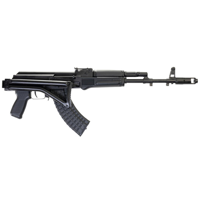 Arsenal SAM7SF-84E SAM7SF 84E 7.62x39mm 10+1 16.33" Black Steel Threaded Barrel, Black Forged & Milled Aluminum Receiver, Black Synthetic Folding Right Side Stock, Black Polymer Grip