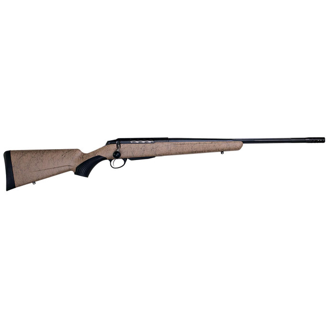 Tikka JRTXRT331R10 T3x Lite 300 Win Mag 3+1 24.30" Fluted/Threaded, Black Barrel/Rec, Black Webbed Tan Roughtech Synthetic Stock, Interchangeable Grip, Muzzle Brake