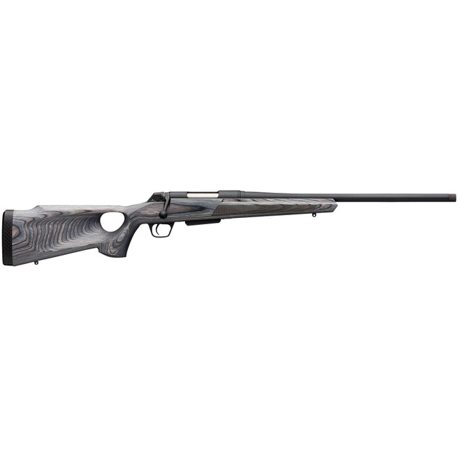 Winchester Guns 535727212 XPR Thumbhole Varmint SR 243 Win 3+1 Cap 24" TB Blued Perma-Cote Rec Matte Black Laminate Fixed Thumbhole Stock Right Hand with MOA Trigger System (Full Size) No Sights