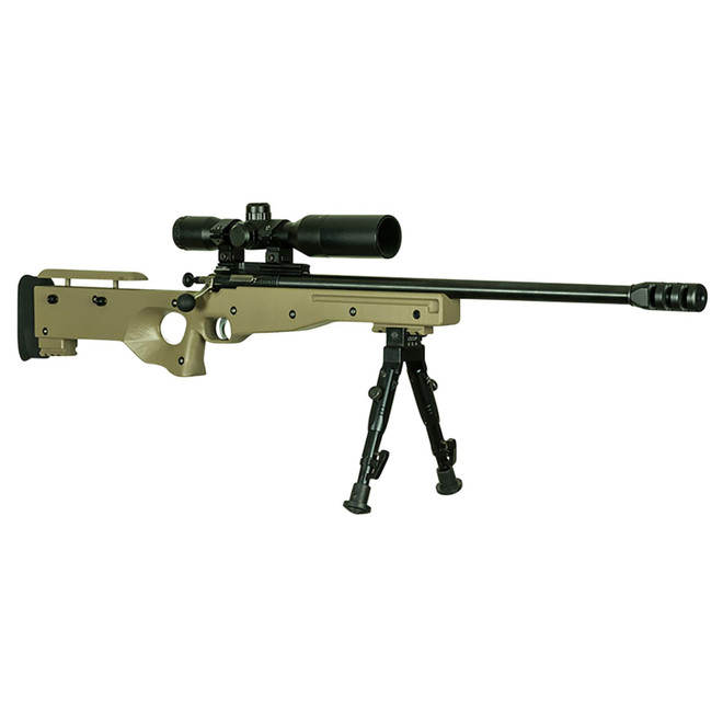 Crickett KSA2157 Precision Complete Package 22 Mag 1rd 16.12" Blued Flat Dark Earth Fixed Thumbhole Stock Right Hand (Youth)