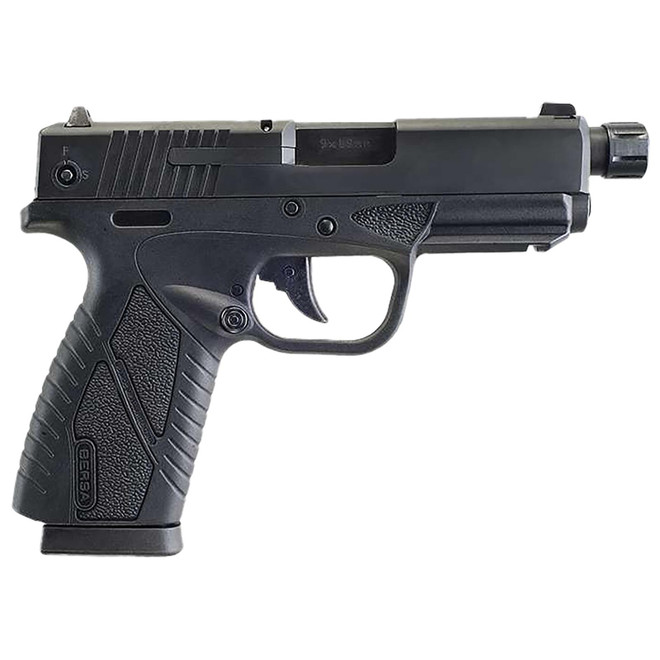 Bersa BP9MCCX BPCC Sub-Compact Frame 9mm Luger 8+1, 3.30" Black Steel Threaded Barrel, Matte Black Serrated Steel Slide & Polymer Frame w/Picatinny Rail