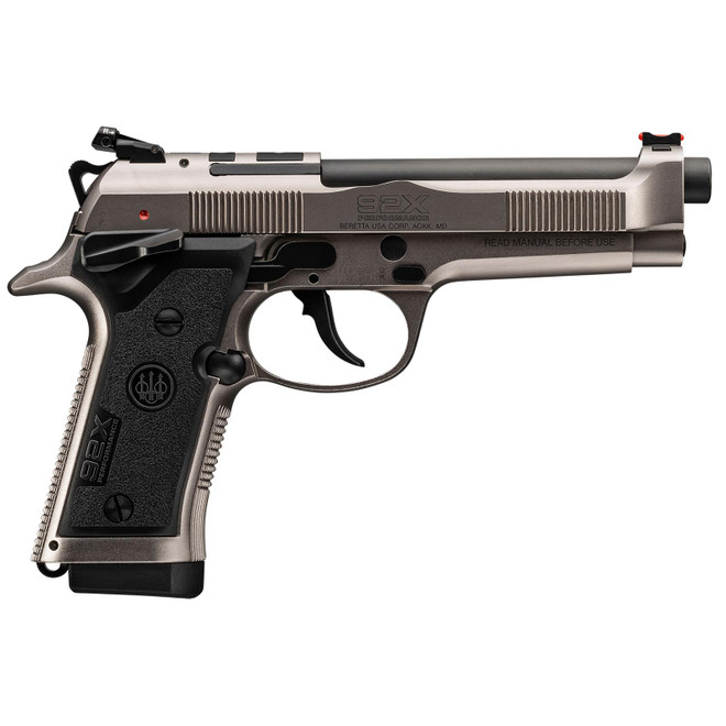 Beretta USA J92XRD20 92X Performance Defensive Full Size Frame 9mm Luger 10+1, 4.90" Black Barrel, Gray Nistan Optic Ready/Serrated Steel Slide & Frame w/Beavertail
