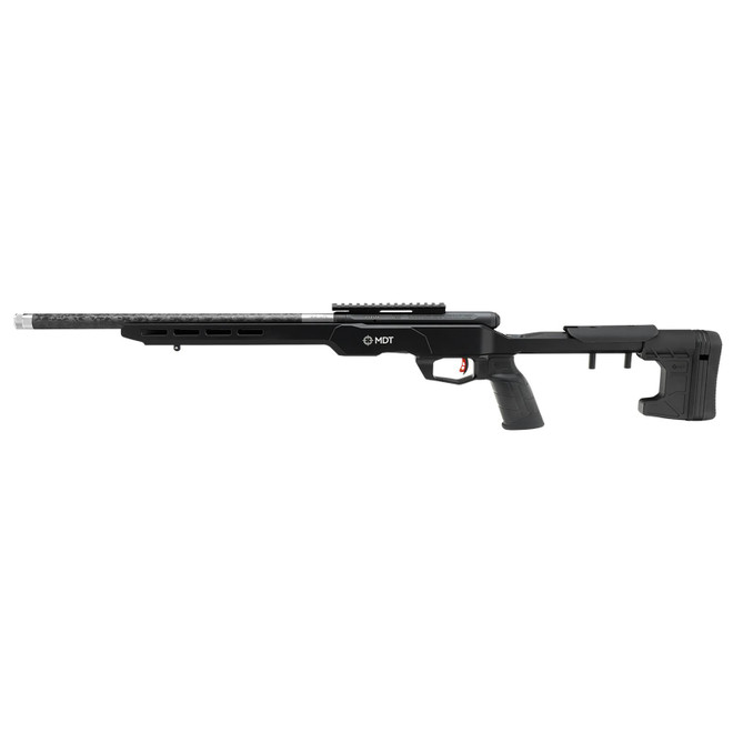 Savage Arms 70556 B22 Precision Lite Bolt 22 WMR 18" Carbon Fiber Wrapped Barrel 10+1 Black Rec Black Adjustable MDT Aluminum Chassis Stock Black Polymer Grip Right Hand