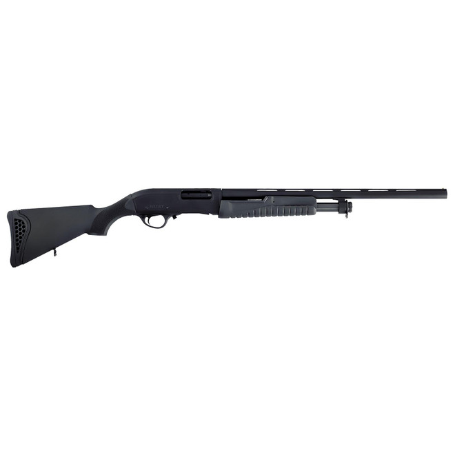 Escort HEFH2022051Y Field Hunter Youth 20 Gauge Pump 3" 4+1 22" Black Vent Rib Barrel, Black Anodized Aluminum Grooved Receiver, Fixed Black Synthetic Stock, Right Hand