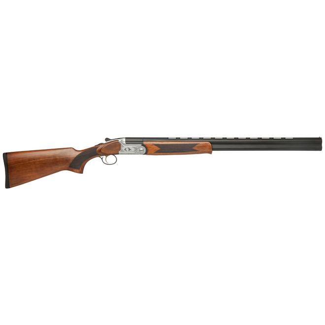 Dickinson LLC GW12W26P Green Wing 12 Gauge 2rd 3" 26" Matte Black Vent Rib Barrel, Engraved Steel Receiver w/Satin Silver Metal Finish, Bead Front Sight, Wood Stock & Ejector