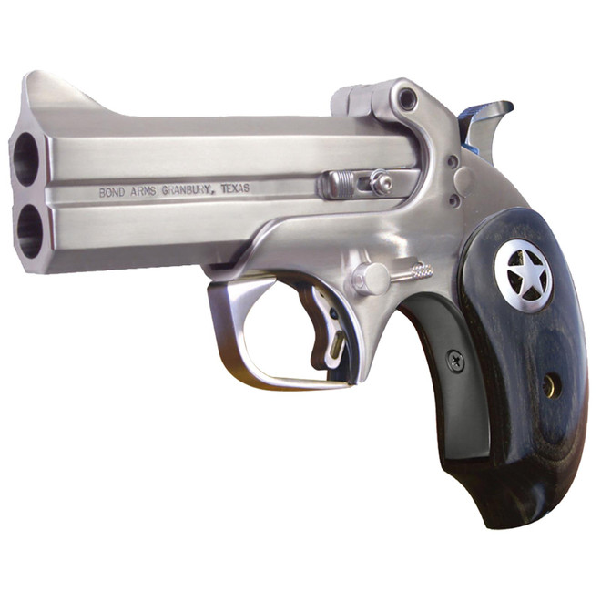 Bond Arms BARII Ranger II 38 Special,357 Mag 4.25" 2rd Stainless Barrel/Frame Black Ash Grips with Integrated Star Inlay