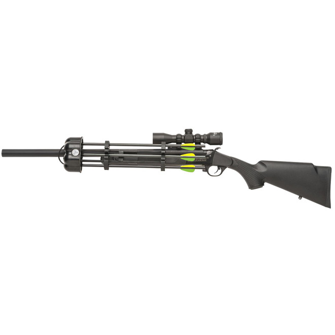 Traditions CRX6220060 Crackshot XBR Package 22 Cal 1rd 16.50" 20" Blued Steel Barrel & Receiver, Black Synthetic Stock, 4x32 Scope, Three Firebolt Arrows