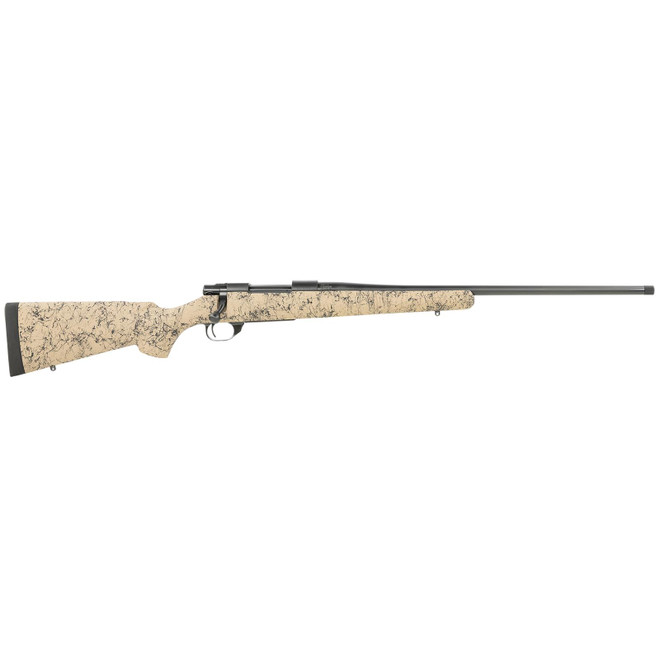 Howa HHS43164 M1500 HS Precision 308 Win 5+1 22" Threaded Barrel, Black Metal Finish, Tan Black Webbed Fixed HS Precision Stock