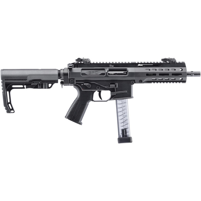 B&T Firearms 500010G B&T SPC9 9mm Luger 33+1 16", Black, Telescopic Stock, Polymer Grip (Glock Mag Compatible)