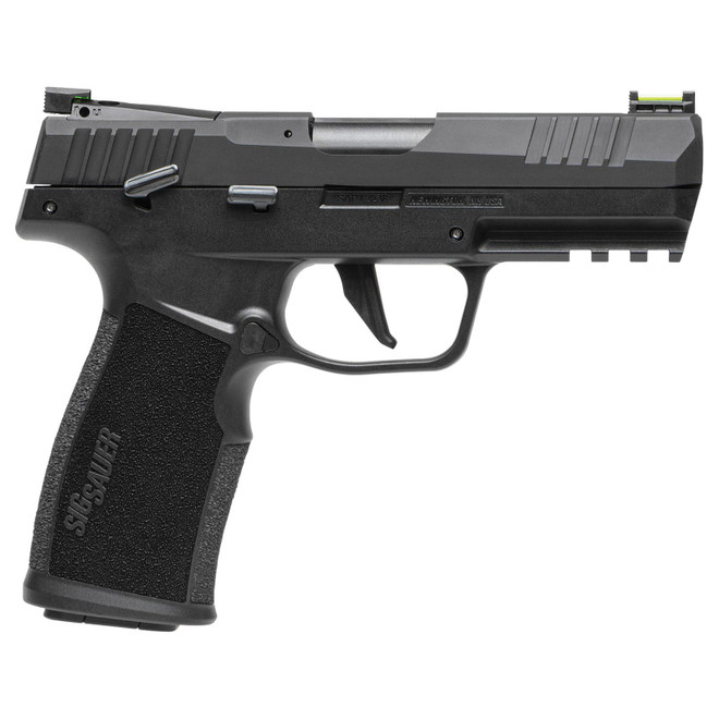 Sig Sauer 322CBAS10 P322 22 LR 10+1 4" Black Steel Threaded Barrel, Black Hard Coat Anodized Optic Ready/Serrated Slide, Black SS/Polymer Frame w/Picatinny Rail & Black Polymer Grips