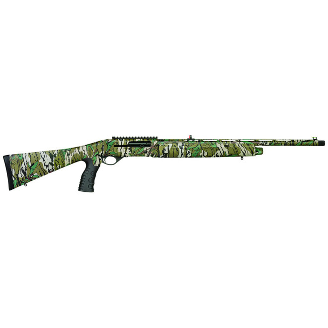 Mossberg 75802 SA Turkey 28 Gauge Semi-Auto 2.75" 4+1 22" Mossy Oak Greenleaf Steel Barrel, Picatinny Rail Receiver, Fixed Mossy Oak Greenleaf Synthetic Stock, Brown Polymer Grip, Right Hand