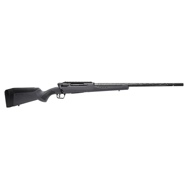 Savage Arms 57899 Impulse Mountain Hunter 30-06 Springfield 4+1 22" Carbon Fiber Threaded Barrel, Black Aluminum Receiver w/Picatinny Rail, Gray AccuStock Synthetic Stock, Ambidextrous