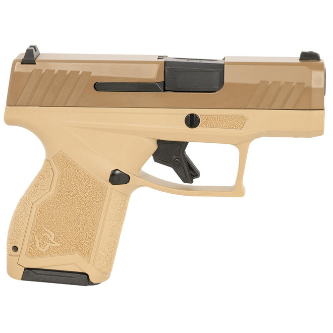 Taurus 1GX4M931ET GX4 Micro-Compact 9mm Luger 11+1 3.06" Black Barrel, Tan Cerakote Serrated Slide, Coyote Tan Stainless Steel Frame