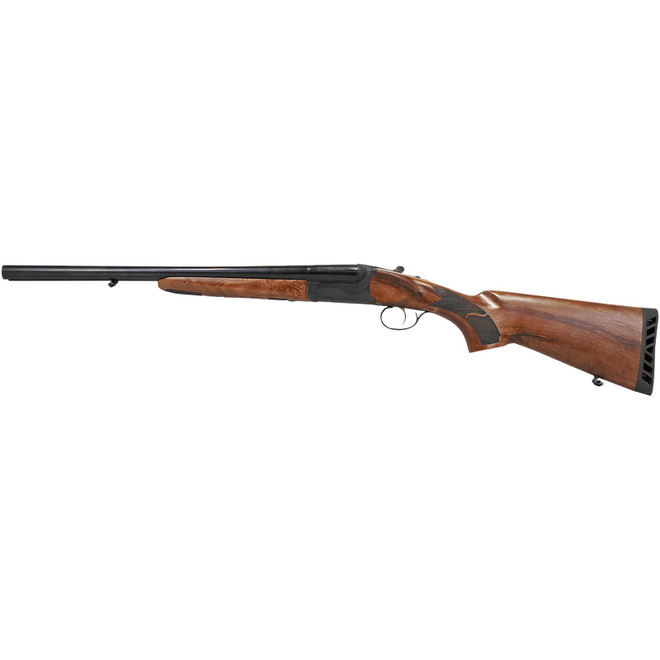 Iver Johnson Arms IJ800-20 IJ800 12 Gauge Break Open 3" 2 Shot 20" Black Side By Side Barrel, Black Steel Receiver, Fixed Walnut Wood Stock, Ambidextrous
