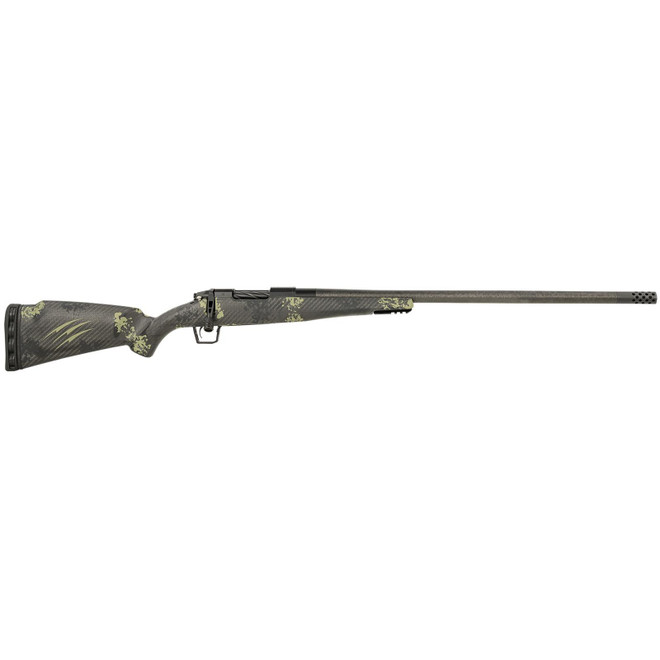 Fierce Firearms ROG65PRC24BF Carbon Rogue Full Size 6.5 PRC 3+1 24" Hand Lapped/Match Grade Threaded Barrel, Black Cerakote Steel Receiver, Forest Camo Fierce Rogue Carbon Fiber Stock