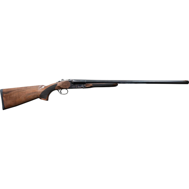 Pointer FT61228HT FT6 Full Size 12 Gauge Break Open 3" 2rd 28" Blued Side By Side Barrel, Color Case Hardened Steel Receiver, Fixed Walnut Stock, Ambidextrous