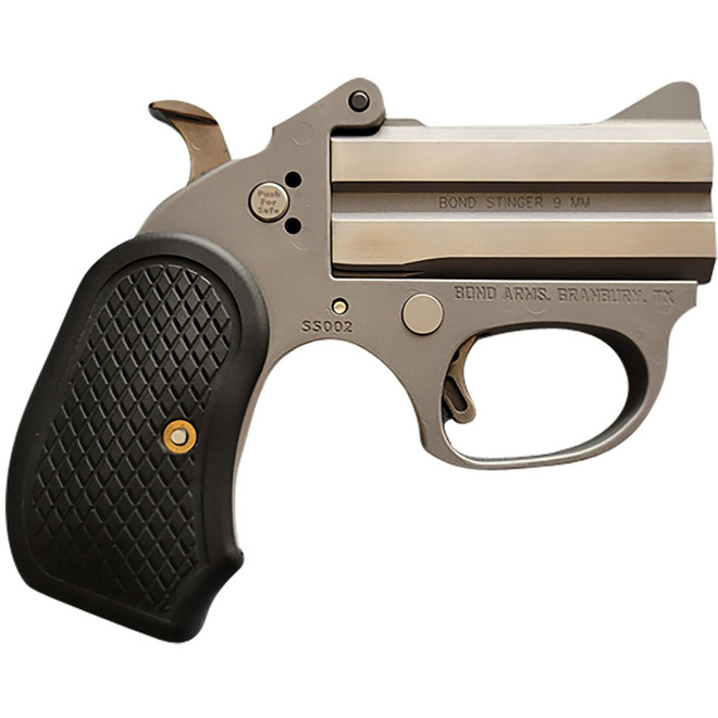 Bond Arms BAHB Honey B 22 LR 2rd Shot 3" Matte Stainless Steel Frame Black Extended B6 Resin Grips