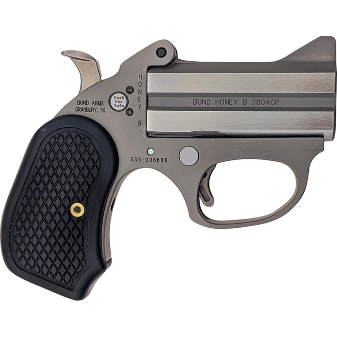 Bond Arms BAHB Honey B 38 Special 2rd Shot 3" Matte Stainless Steel Frame Black Extended B6 Resin Grips