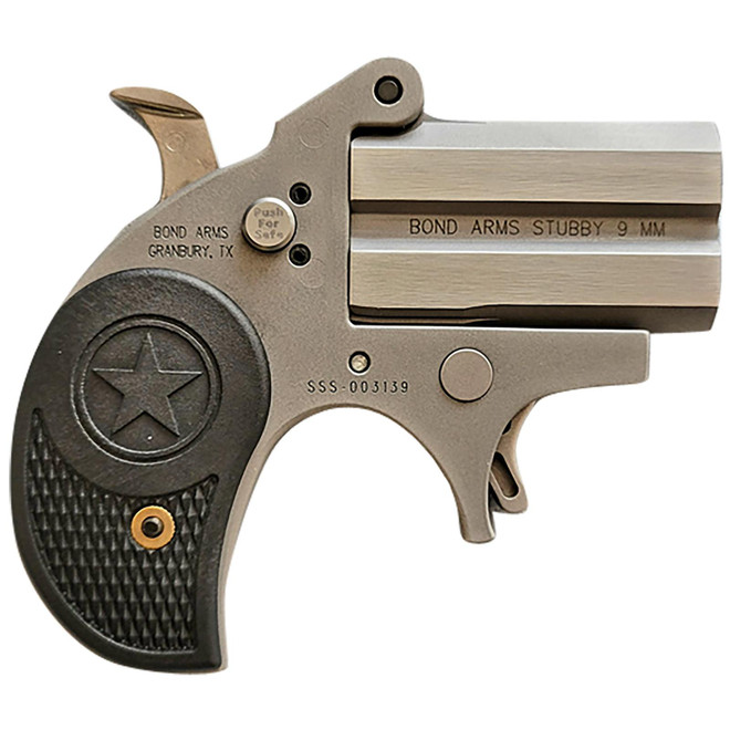 Bond Arms BASTB Stubby 380 ACP 2rd Shot 2.20" Matte Stainless Steel Frame Black Textured Polymer Grips