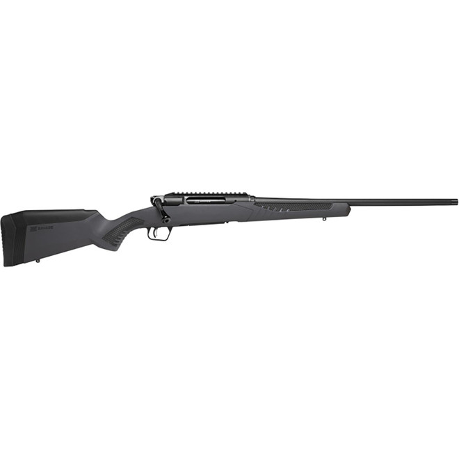 Savage Arms 57906 Impulse Driven Hunter 6.5 Creedmoor 4+1 20" Matte Black Threaded Barrel, Matte Black Carbon Steel Receiver w/Picatinny Rail Gray AccuStock Synthetic Stock, Ambidextrous