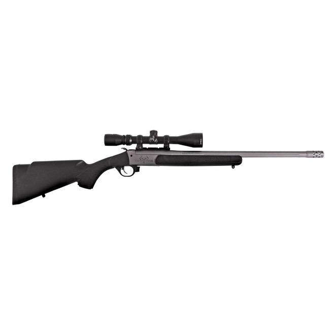 Traditions CR9-451130T Outfitter G3 Takedown 450 Bushmaster 1rd 22", Stainless Cerakote Barrel/Rec, Black Synthetic Stock, Muzzle Brake, 3-9x40mm BDC Scope
