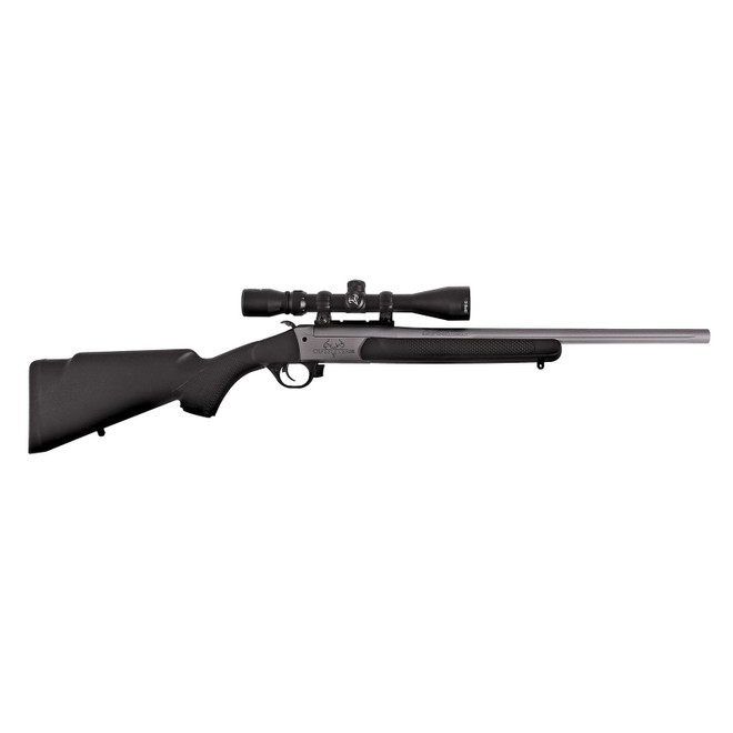 Traditions CR5-351130R Outfitter G3 35 Rem 1rd 22", Stainless Cerakote Barrel/Rec, Black Synthetic Furniture, 3-9x40mm Scope