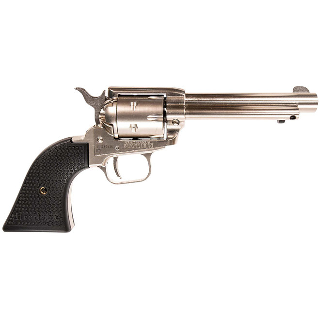 Heritage Mfg RR22NI4 Rough Rider 22 LR 6 Shot, 4.75" Black Nitride Steel Barrel, Black Nitride Steel Frame, Black Cylinder, US Flag Polymer Grip, Manual Safety, Exposed Hammer